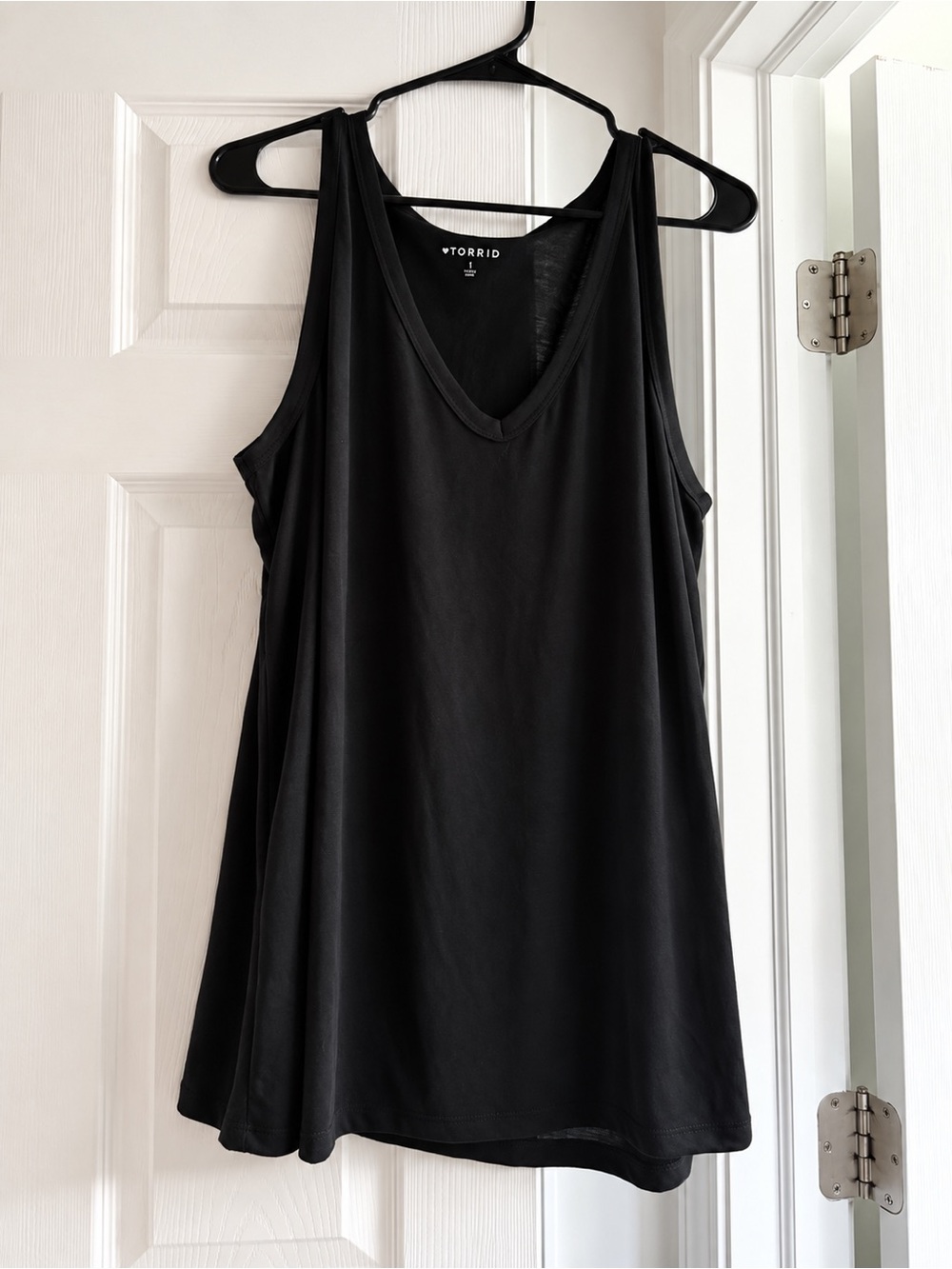 torrid Black V-Neck Swing Tank
